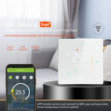 BHT-006GBLW 95-240V AC 16A Smart Home Heating Thermostat for EU Box, Control Electric Heating with Only Internal Sensor & External Sensor & WiFi Connection, BHT-006GBLW