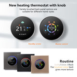 BHT-7000-GBLZB 95-240V AC 16A Smart Knob Thermostat Electric Heating Controller with Zigbee & WiFi, BHT-7000-GBLZB
