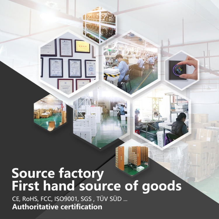 BHT-7000-GBLZB 95-240V AC 16A Smart Knob Thermostat Electric Heating Controller with Zigbee & WiFi, BHT-7000-GBLZB