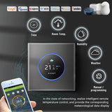 BHT-7000-GBLZB 95-240V AC 16A Smart Knob Thermostat Electric Heating Controller with Zigbee & WiFi, BHT-7000-GBLZB
