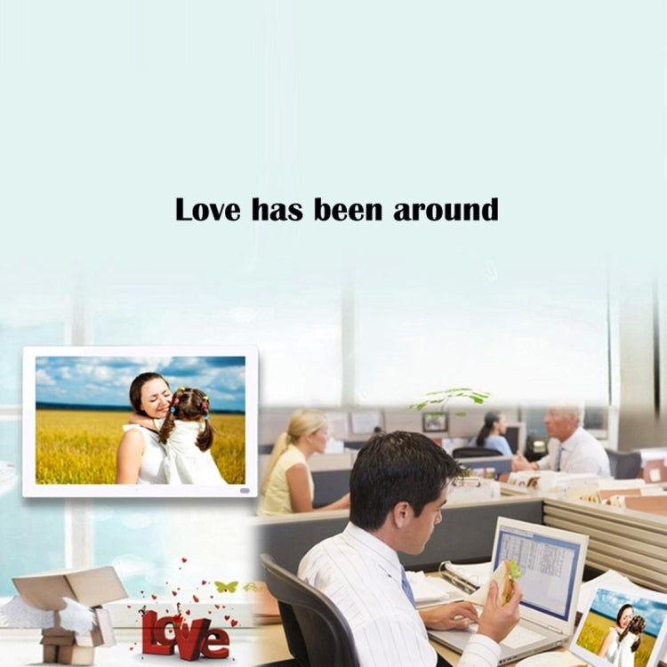 12.5 inch FHD LED Display Digital Photo Frame with Holder & Remote Control, MSTAR V56 Program, Support USB / SD Card Input