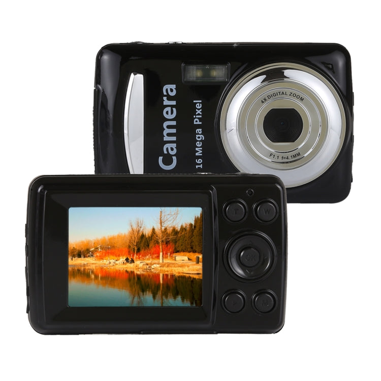 1280x720P HD 4X Digital Zoom 16.0 MP Digital Video Camera Recorder with 2.4 inch TFT Screen Black