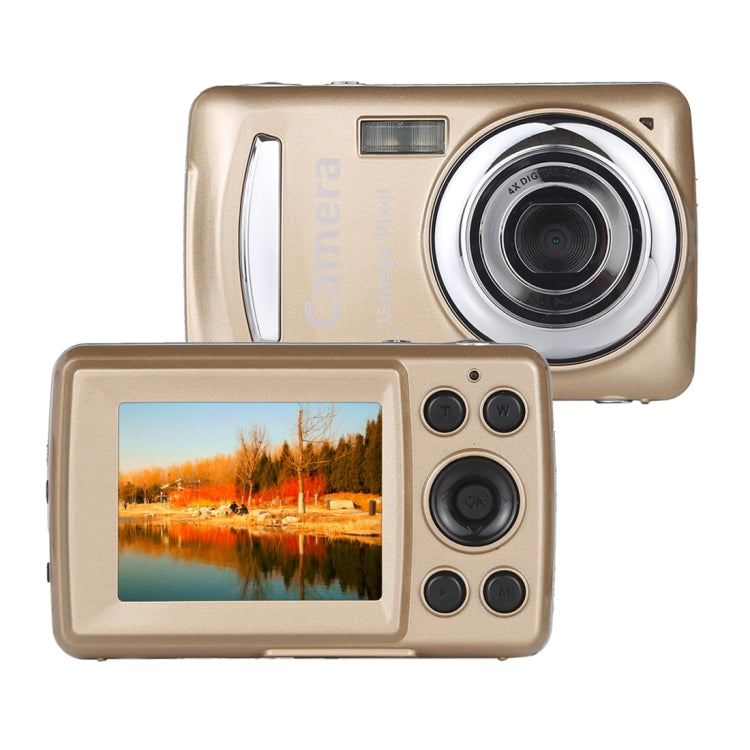 1280x720P HD 4X Digital Zoom 16.0 MP Digital Video Camera Recorder with 2.4 inch TFT Screen Gold