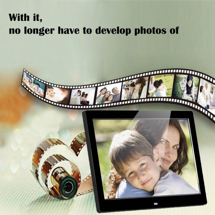 14 inch LED Display Multi-media Digital Photo Frame with Holder & Music & Movie Player, Support USB / SD / MS / MMC Card Input