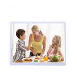 15-inch Digital Photo Frame Electronic Photo Frame Ultra-narrow Side Support 1080P Wall-mounted Advertising Machine, US/EU/UK Plug White