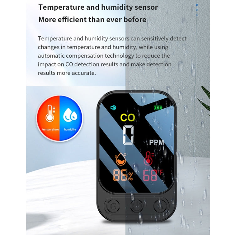 3 In 1 Multifunctional Portable Carbon Monoxide Detector