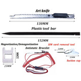 Portable Cloth Bag Mobile Phone Disassembly Maintenance Tool Multi-function Combination Tool Screwdriver Set, Black, Yellow, Orange, Blue, Green