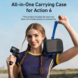 TELESIN DisAdv Medium Hard Shell Carrying Case Storage Bag for DJI Osmo Action 6 / 5 Pro / 4 / 3