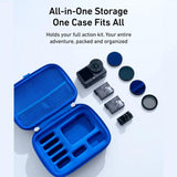 TELESIN DisAdv Medium Hard Shell Carrying Case Storage Bag for DJI Osmo Action 6 / 5 Pro / 4 / 3