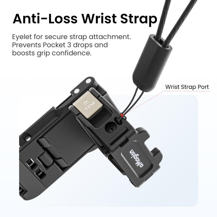 For DJI Pocket 3 aMagisn Mantis Extension Frame Magnetic Mount for Hands-Free Vlogging