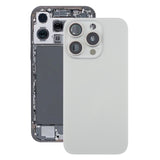 For iPhone 16 Pro Original Glass Battery Back Cover with Camera Lens Cover + MagSafe Magnet Silver