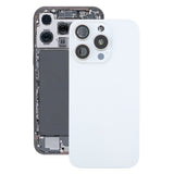 For iPhone 16 Pro Original Glass Battery Back Cover with Camera Lens Cover + MagSafe Magnet White