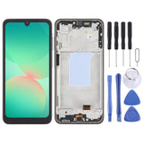 For Samsung Galaxy A26 SM-A266B 6.46 inch OLED LCD Screen Digitizer Full Assembly with Frame Black