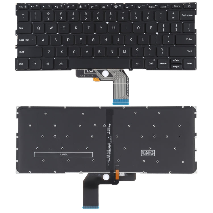 For Xiaomi Mi Air 13.3 US Version Keyboard with Backlight Black
