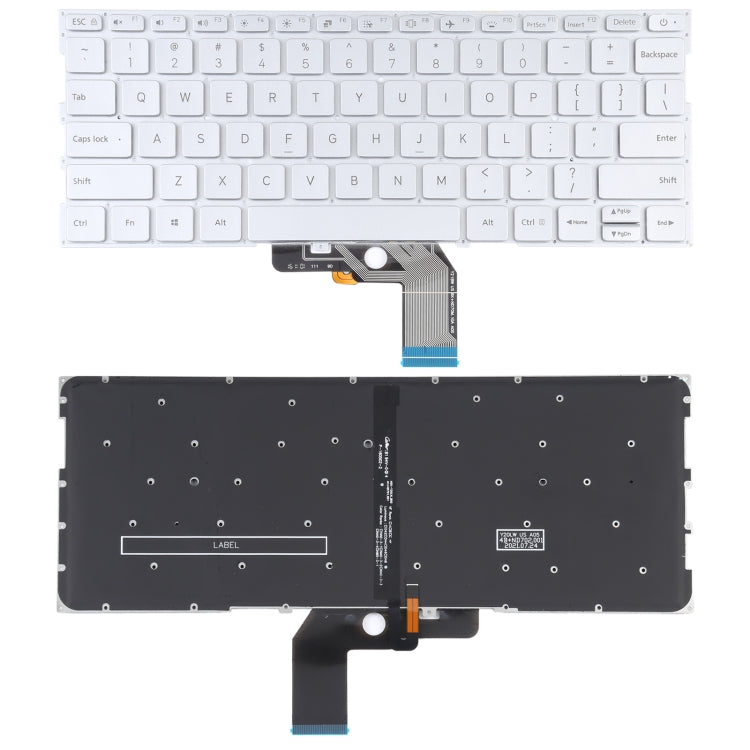 For Xiaomi Mi Air 13.3 US Version Keyboard with Backlight Silver
