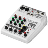 TU04 BT Sound Mixing Console Record 48V Phantom Power Monitor AUX Paths Plus Effects 4 Channels Audio Mixer with USB