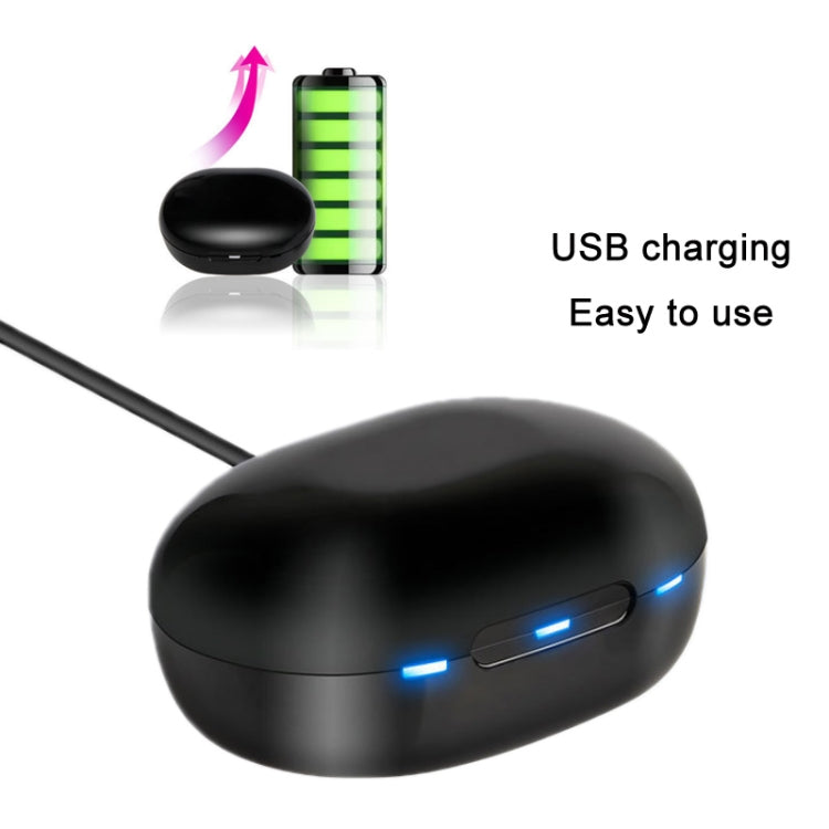 TWS In-Ear Sound Amplifier For Elderly Hearing Aid Headphones, White, Black