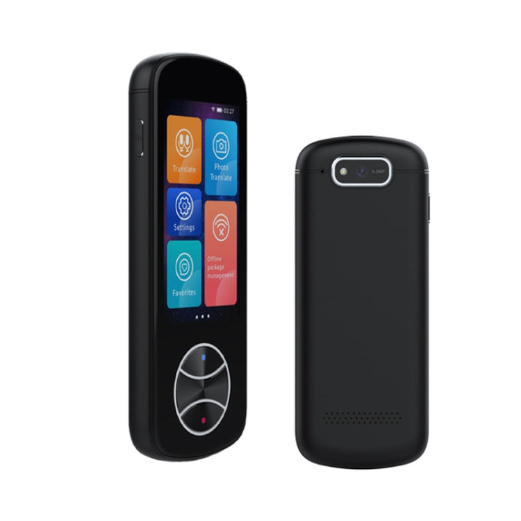V10 3.0 inch Touch Screen Smart Translator 107 Languages with Offline Translation / Photo Translation Black