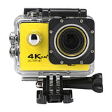 WIFI Waterproof Action Camera Cycling 4K camera Ultra Diving 60PFS kamera Helmet bicycle Cam underwater Sports 1080P Camera Yellow