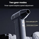 SUITU ST-8113 Outdoor Turbine Fan Home Lithium-ion Dust Blower Handheld Hair Dryer, Blower Gray, Blower Black, Blower+Vacuum Cleaner Gray, Blower+Vacuum Cleaner Black