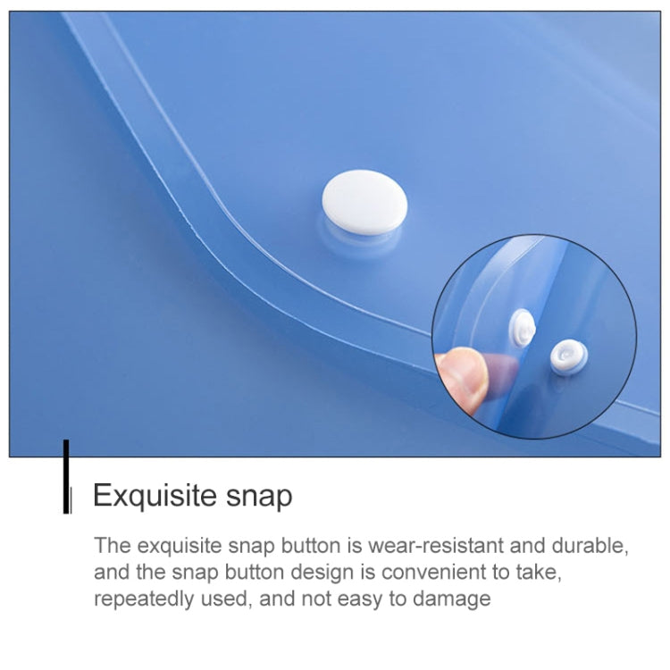 12 PCS A4 Clear Document Bag Paper File Folder Stationery School Office PP Case