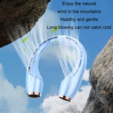 USB Charging Big Wind Cooling Leafless Hanging Neck Fan