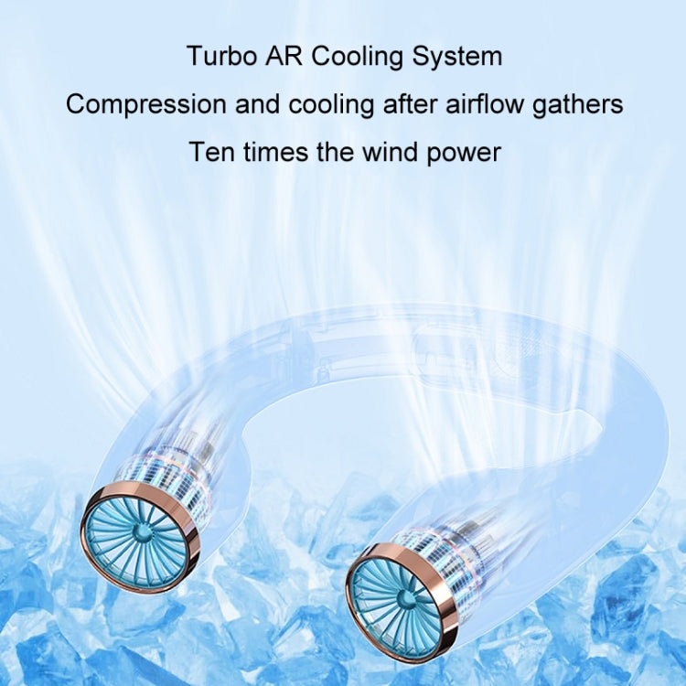 USB Charging Big Wind Cooling Leafless Hanging Neck Fan