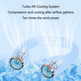 USB Charging Big Wind Cooling Leafless Hanging Neck Fan