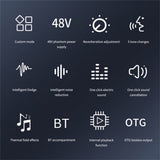 C100 Live Streaming Recording Karaoke Sound Card Mobile Audio Mixer, C100