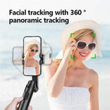 C16 Smart Bluetooth Remote Control Shooting Stand AI Auto-Tracking Selfie Stick, C16