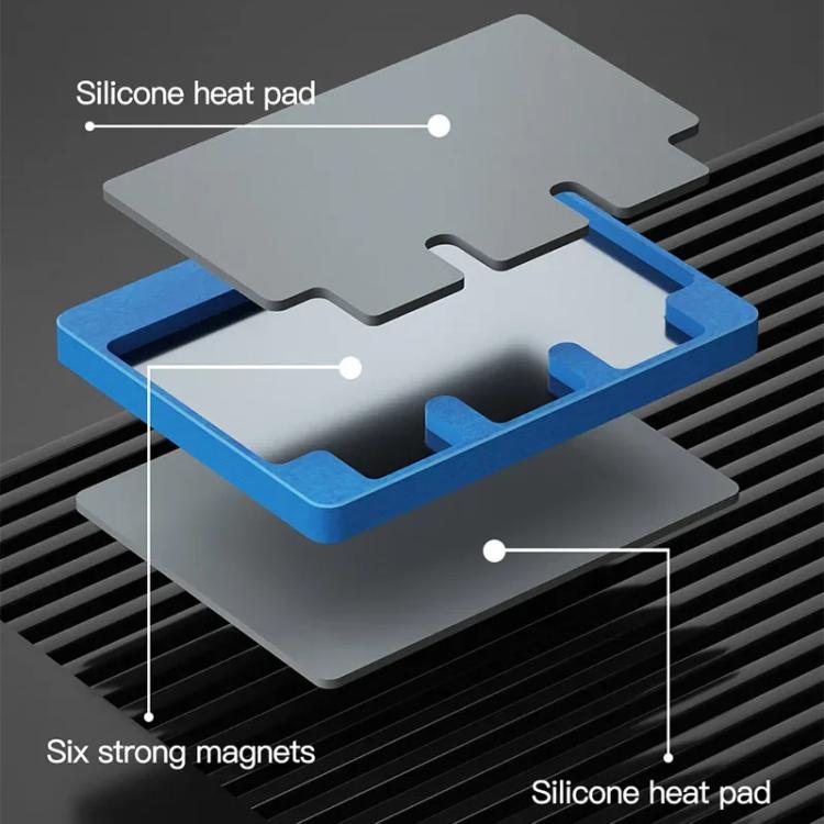 Universal Magnetic Base Cell Phone CPU Motherboard Maintenance Middle Layer Layered Tinning Platform, C2