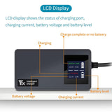 For DJI Mavic Air 2 / Air 2S YX Car Charger with Digital Display Dual-Battery Rapid Charger Hub, Car Charger