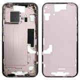 For iPhone 15 Middle Frame Bezel Plate with Side Keys + Card Tray, CE EU Version, US Version, China Version CE EU Version Pink