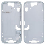 For iPhone 15 Middle Frame Bezel Plate with Side Keys + Card Tray, CE EU Version, US Version, China Version US Version Blue