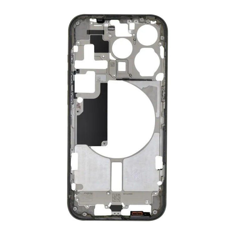 For iPhone 15 Pro Middle Frame Bezel Plate with Side Keys + Card Tray, China Version, US Version, CE EU Version