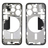 For iPhone 15 Pro Middle Frame Bezel Plate with Side Keys + Card Tray, China Version, US Version, CE EU Version CE EU Version