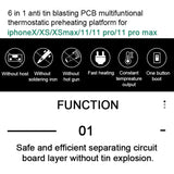 BAKU BA-676 110V-120V Multifuntional PCB IC Glue Remove Thermostatic Heating Platform for iPhone X / XS / XS Max / 11 / 11 Pro / 11 Pro Max, CN Plug, CN Plug