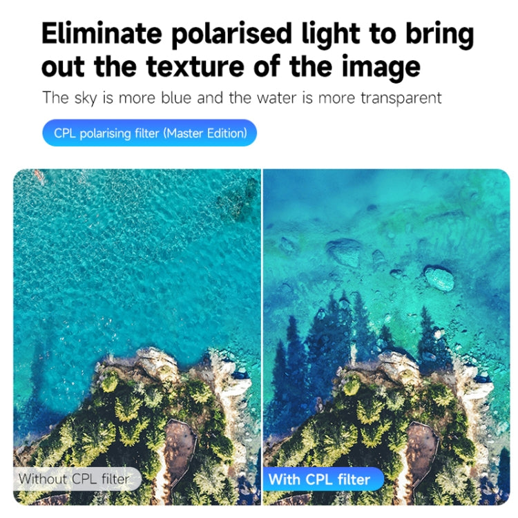 For DJI OSMO Action 3 / 4 TELESIN ND CPL Filter Set Aluminium Alloy Frame Lens, CPL+ND8/16/32