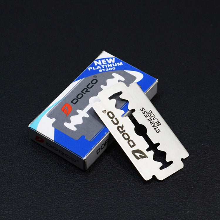 10 Boxes Practical Old-fashioned Stainless Steel Double-sided Blade Shaving Eyebrow Chimer Blade(Silver) Default Title