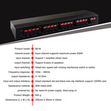 100W 1 In 8 Out Power Amplifier Box Distribute Switcher Loudspeaker