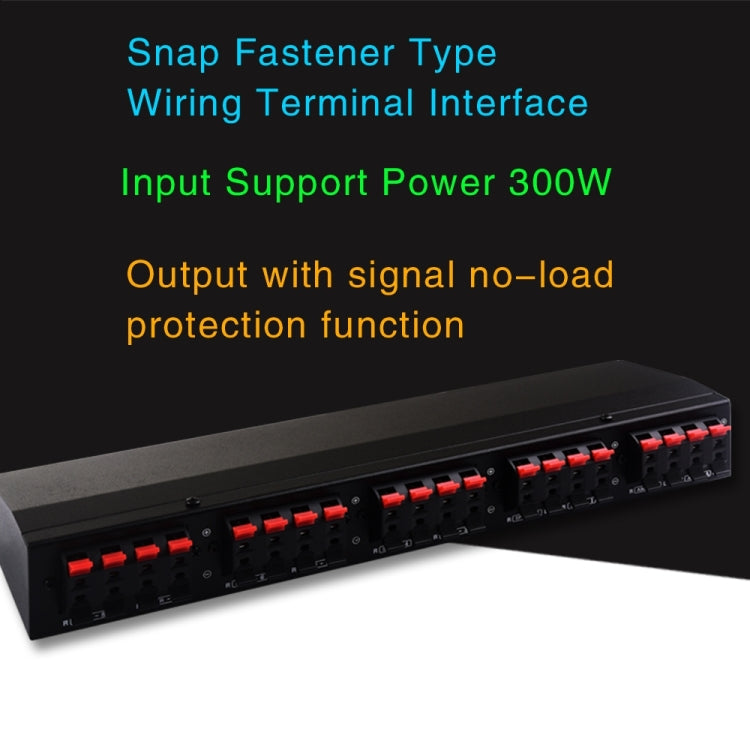 100W 2 In 8 Out Power Amplifier Loudspeaker Box Switcher