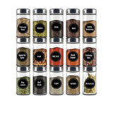 144 PCS Printed Spice Jar Labels Pantry Stickers Blackboard Stickers