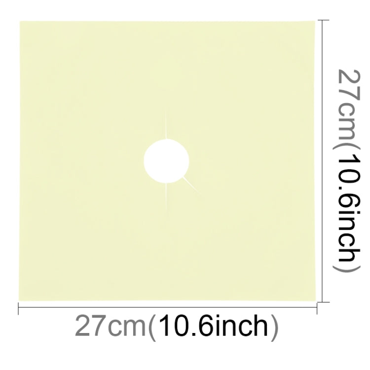 2 PCS Gas Furnace Surface Ultra-thin Fibre Material Stovetop Protective Cleaning Pad, Size: 27*27 cm (Beige)