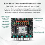 220W 12V 24V Power Bluetooth Wireless TP3251 Stereo Audio Amplifier Board Treble and Bass Control Subwoofer