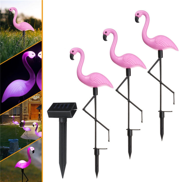 3 in 1 Waterproof Solar Flamingo Lawn Light LED Garden Path Landscape Lights Night Lamp Default Title
