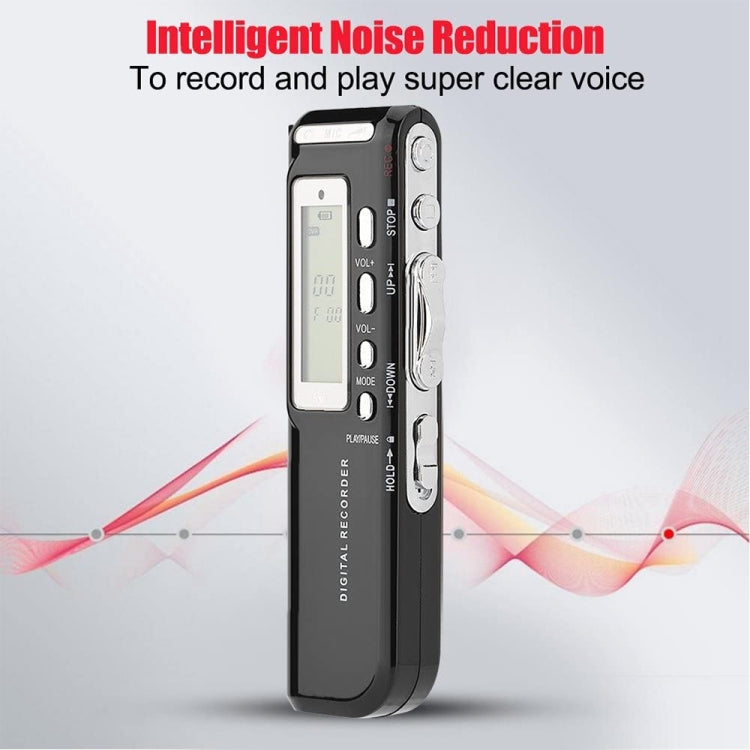 4GB Digital Voice Recorder Dictaphone MP3 Player, Support Telephone Recording, VOX Function(Black)
