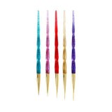 5 Piece/set Acrylic Phototherapy Nail Painting Flower Carved Crystal Pen Nail Pen
