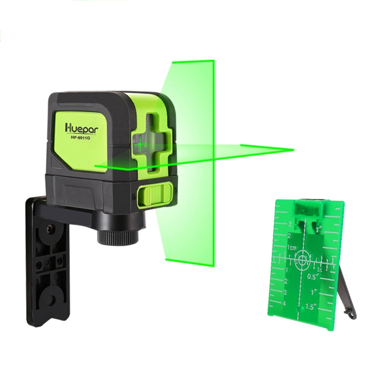 9011G 1V1H 15mW 2 Line Green Beam Laser Level Covering Walls and Floors Default Title