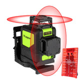 902CR 2×360 Degrees Laser Level Covering Walls and Floors 8 Line Red Beam IP54 Water / Dust proof Default Title