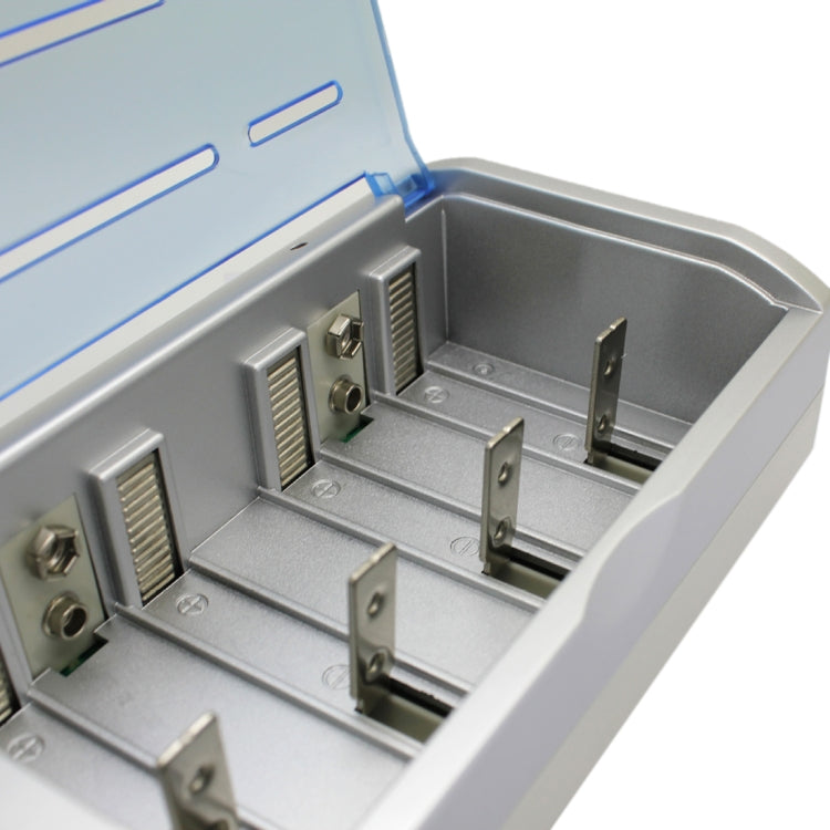 AC 100-240V 4 Slot Battery Charger for AA & AAA & C / D Size Battery, with LCD Display, AU Plug